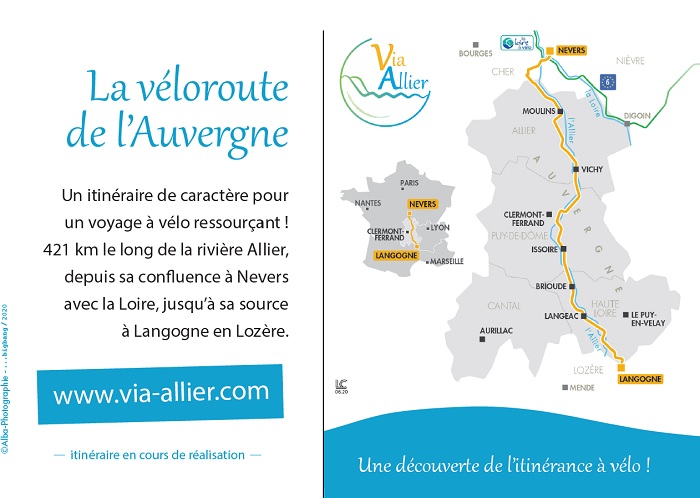 Via Allier - carte postale